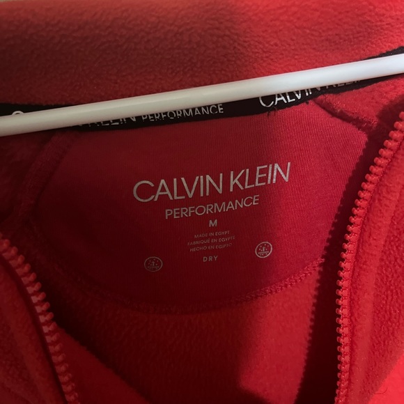 Calvin Klein Performance Women’s Bright Red Jacket Size Medium - Picture 4 of 9